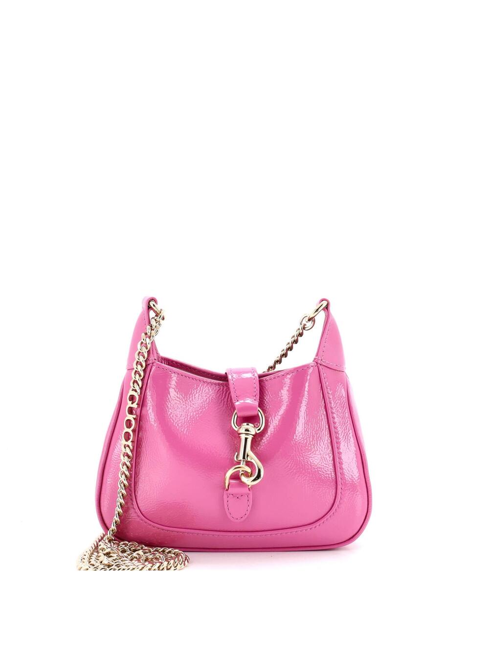 Gucci Jackie Notte Chain Hobo Patent #370161G23B
